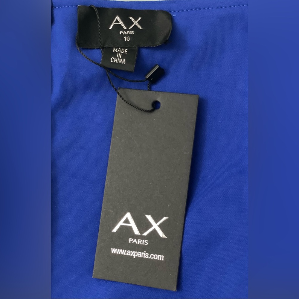 AX PARIS BLUE OFF SHOULDER HIGH LOW DRESS - Picture 9 of 9